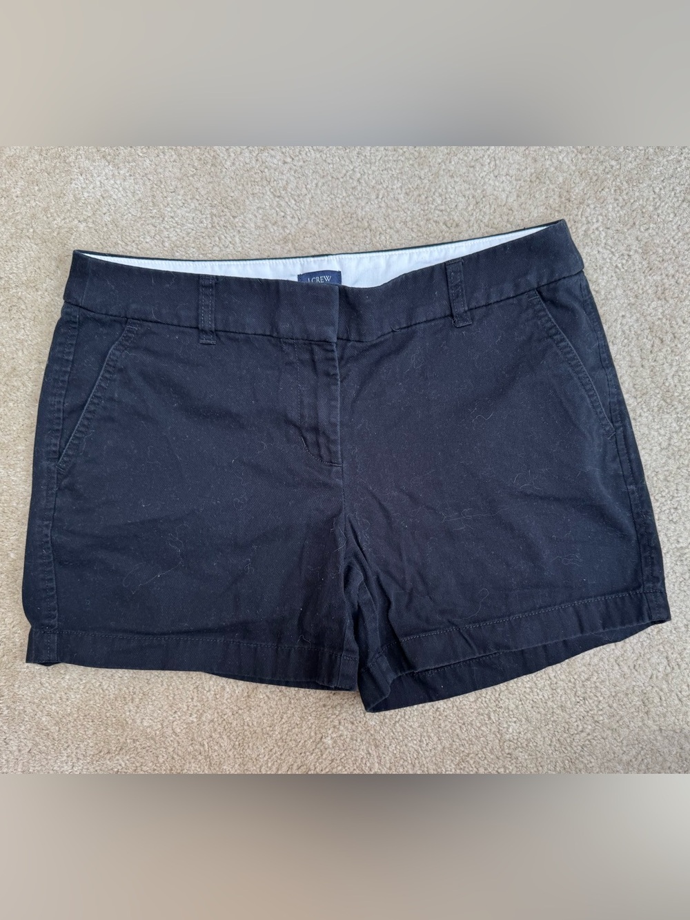 J. Crew Sz 6 Women's Black Chino Shorts